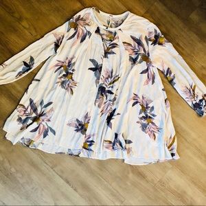 Free People Floral & Flowy Top